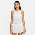 thumbnail image 1 of Women's Nike One Classic Breathable Dri-FIT Tank Top Color: White Size: LARGE, 1 of 4