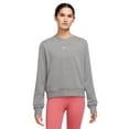 thumbnail image 1 of Women's Nike One Dri-FIT Crewneck Sweatshirt Color: Carbon Heather Size: LARGE, 1 of 4