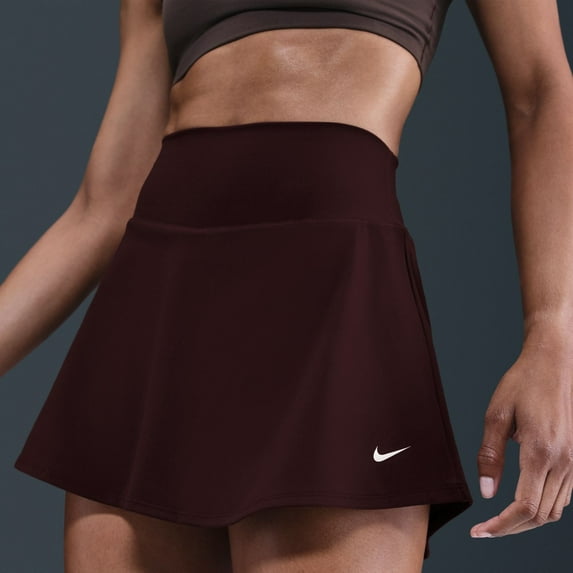 Women's Nike One Dri-FIT High Rise Skirt Color: Burgundy Size: SMALL