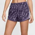 thumbnail image 1 of Women's Nike One Tempo Dri-FIT Printed Running Shorts Color: Purple Size: X LARGE, 1 of 5
