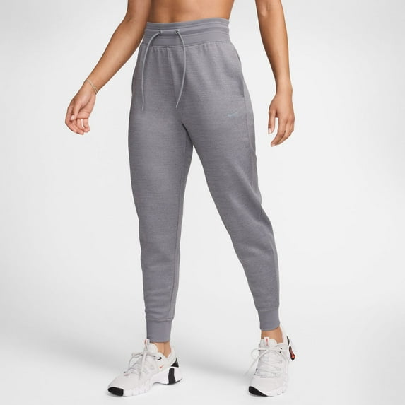 Women's Nike One Therma-FIT Joggers Color: Carbon Heather Size: X SMALL