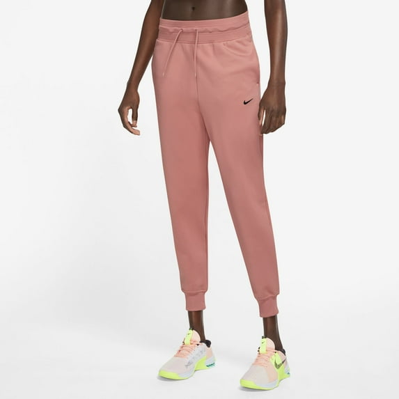Women's Nike One Therma-FIT Joggers Color: Rust Pink Size: MEDIUM