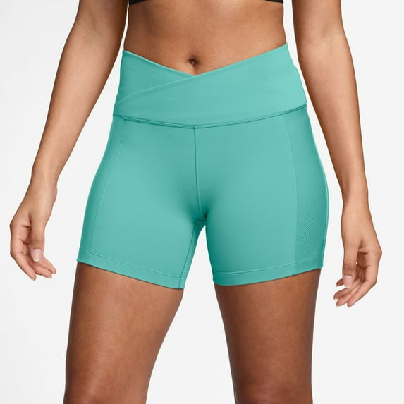 Women's Nike One Wrap High-Waisted 5-in. Biker Shorts Color: Green Frost Size: SMALL