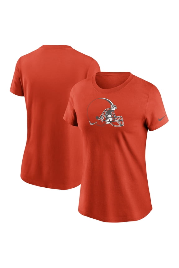 Women's Nike Orange Cleveland Browns Logo Essential T-Shirt