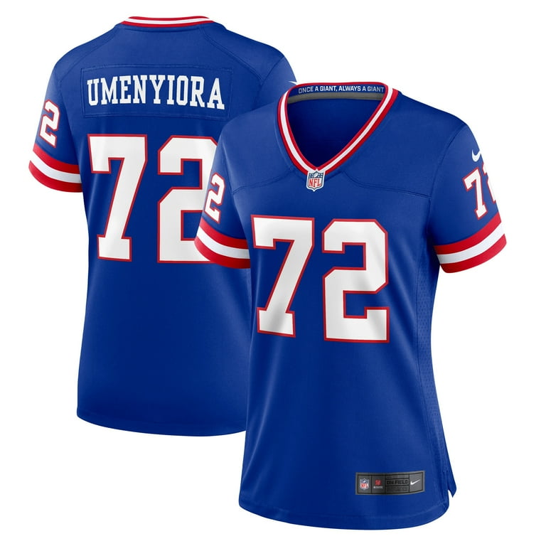 Women s Nike Osi Umenyiora Royal New York Giants Classic Retired Player Game Jersey Walmart