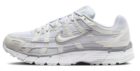 Women's Nike P-6000 MTLC Summit Wht/White (FV6603 101) - 6.5