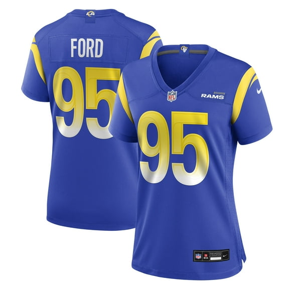 Women's Nike Poona Ford  Royal Los Angeles Rams Team Game Jersey
