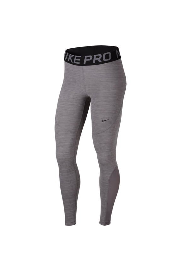 Women's Nike Pro Tight (Gunsmoke/Heather/Black/Black, Large)