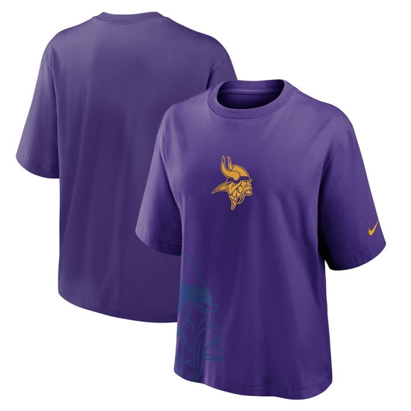 Women's Nike Purple Minnesota Vikings Boxy T-Shirt