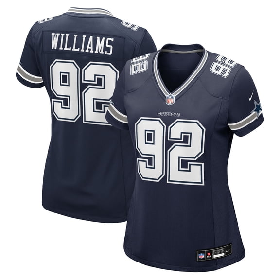 Women's Nike Quinnen Williams Navy Dallas Cowboys Team Game Jersey