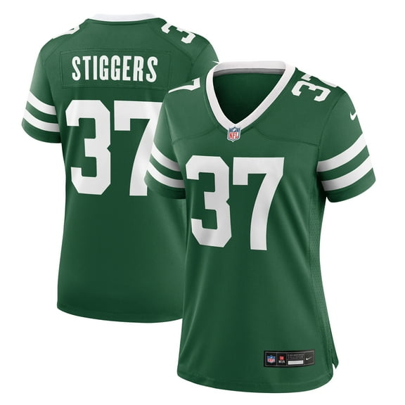 Women's Nike Qwan'tez Stiggers Legacy Green New York Jets Game Jersey