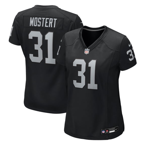 Women's Nike Raheem Mostert  Black Las Vegas Raiders Team Game Jersey