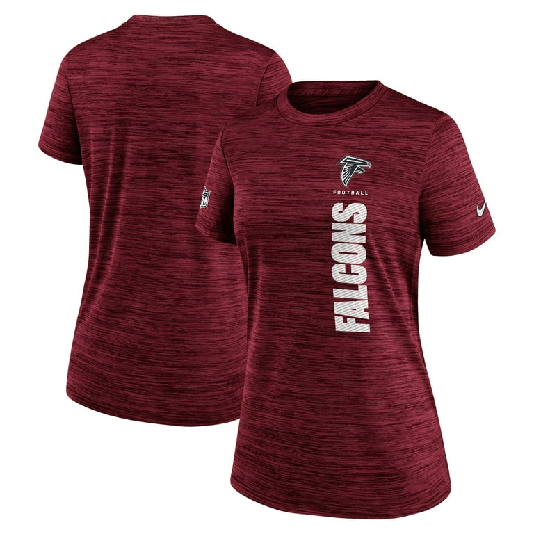 Women s Nike Red Atlanta Falcons Velocity Performance T Shirt Walmart