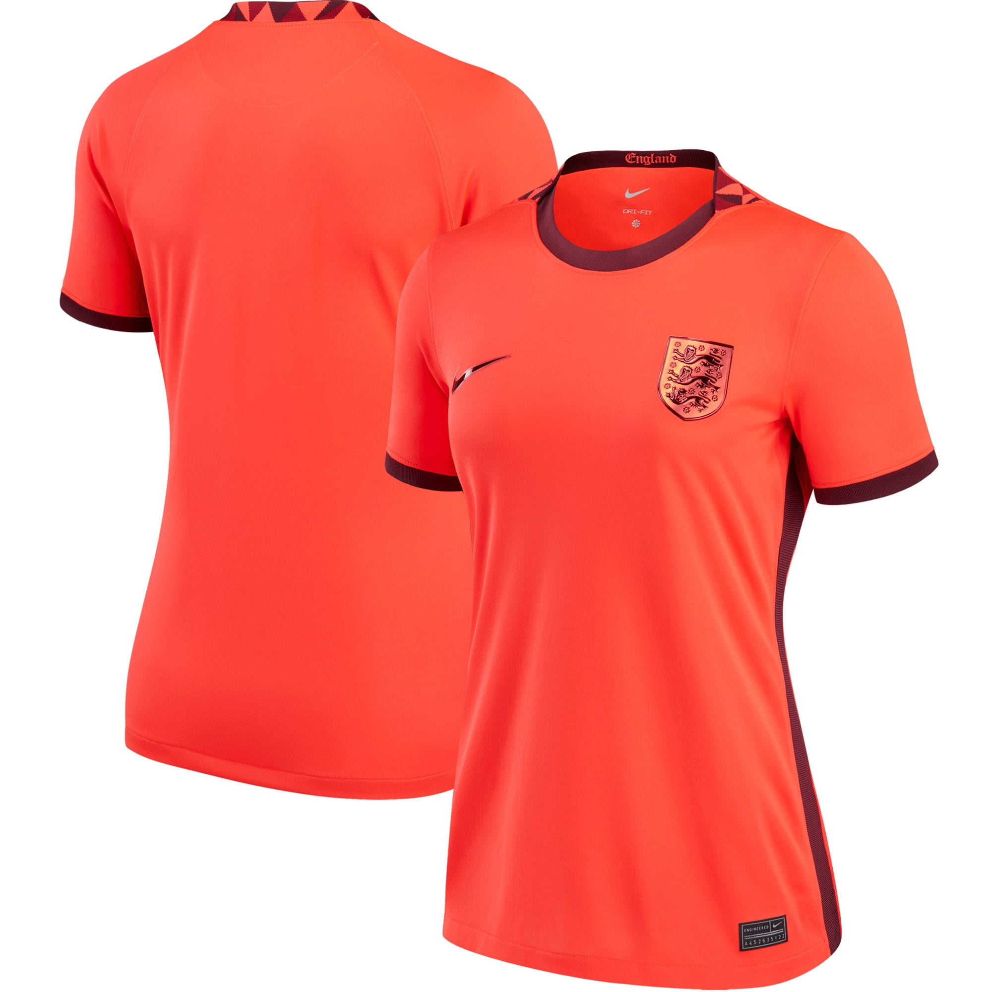 Women's Nike Red England Women's National Team 2022/23 Away Replica