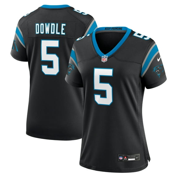 Women's Nike Rico Dowdle  Black Carolina Panthers Team Game Jersey
