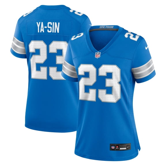 Women's Nike Rock Ya-Sin Blue Detroit Lions Team Game Jersey