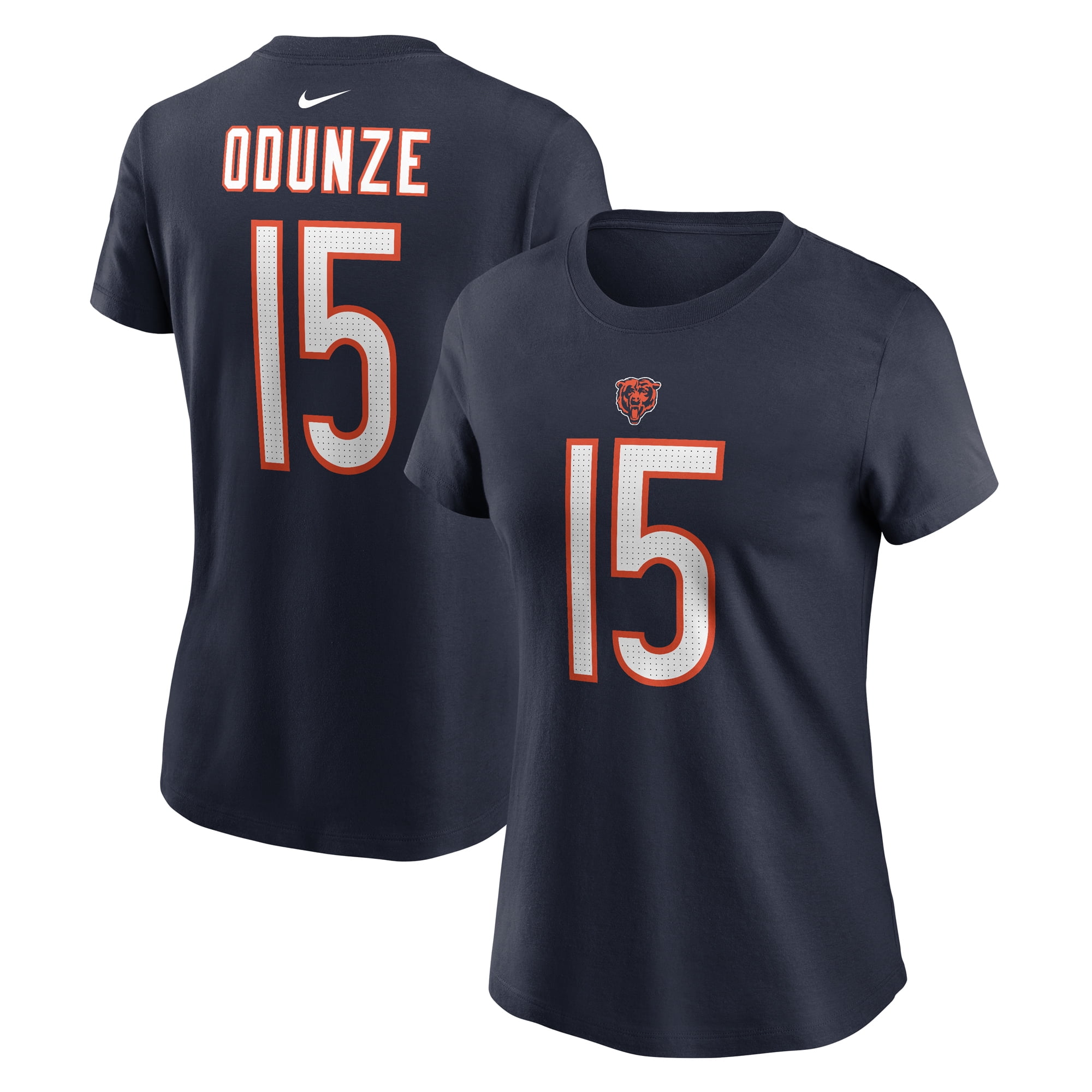 Women's Nike Rome Odunze Navy Chicago Bears 2024 NFL Draft Name