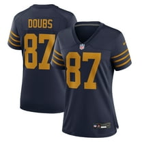 Women's Nike Romeo Doubs Navy Green Bay Packers The 1923 Classic Game Jersey