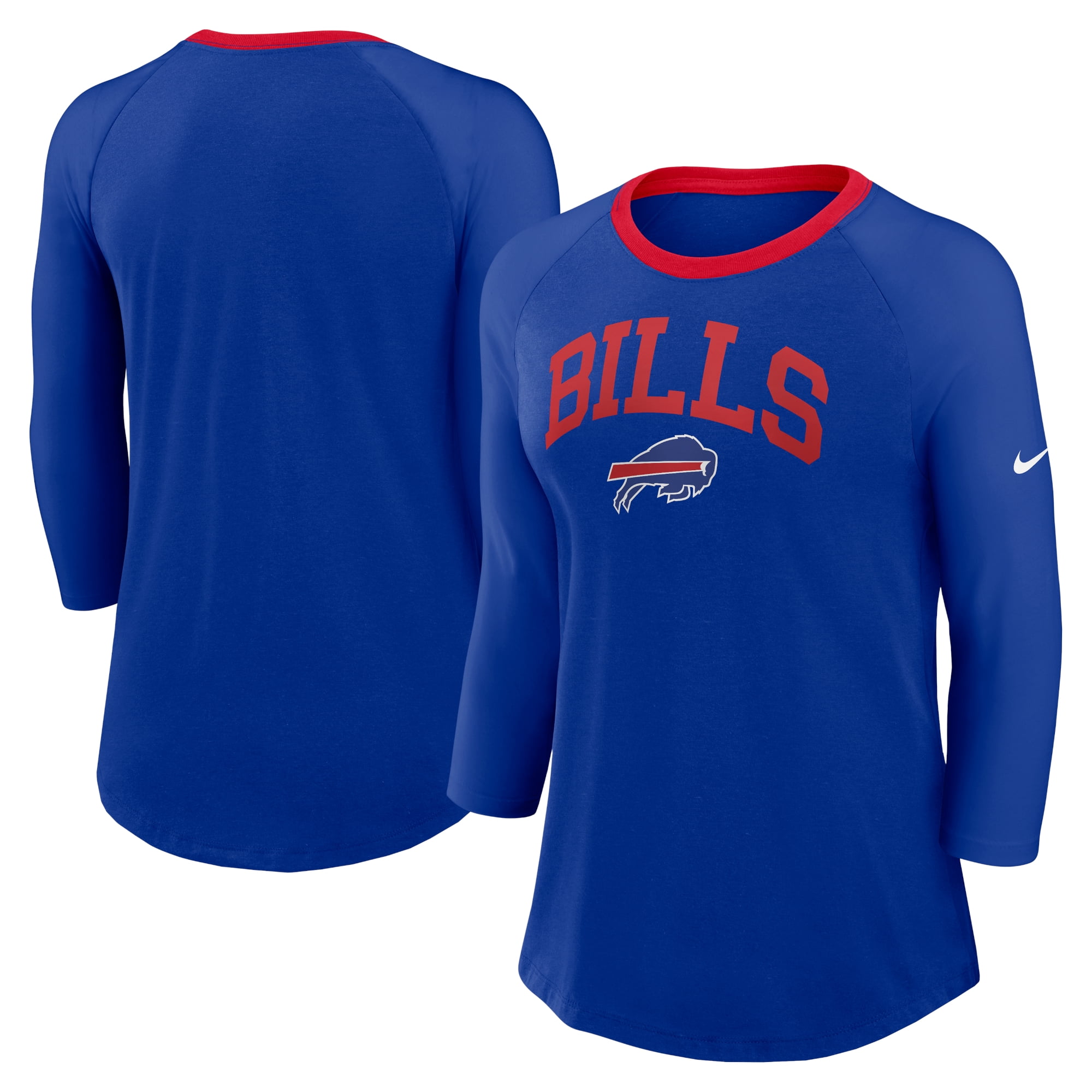 Women's Royal Buffalo Bills Grip Long Sleeve T-Shirt