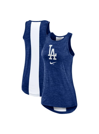 Women's Los Angeles Dodgers Nike Royal Let's Go Racerback Performance Tank  Top
