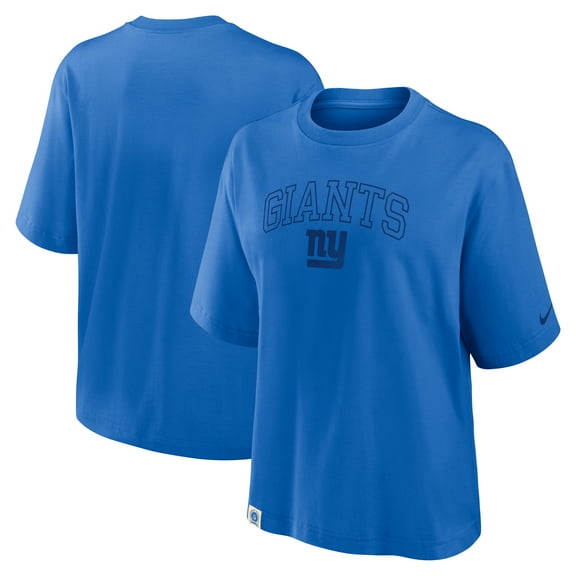 Women's Nike Royal New York Giants Glory Arch Boxy T-Shirt