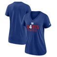 thumbnail image 1 of Women's Nike Royal New York Giants Hometown Collection Tri-Blend V-Neck T-Shirt, 1 of 3