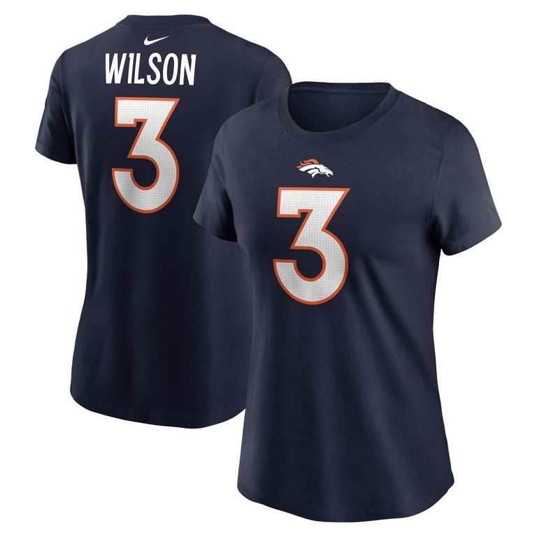 Women's Nike Russell Wilson Navy Denver Broncos Player Name
