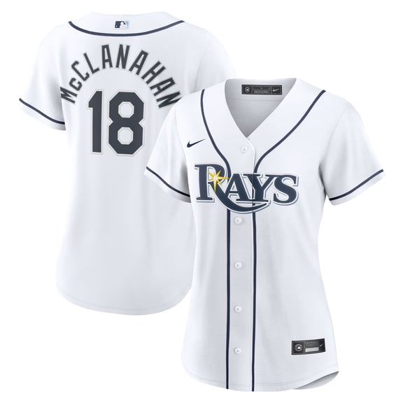 Women's Nike Shane McClanahan White Tampa Bay Rays Home Replica Jersey