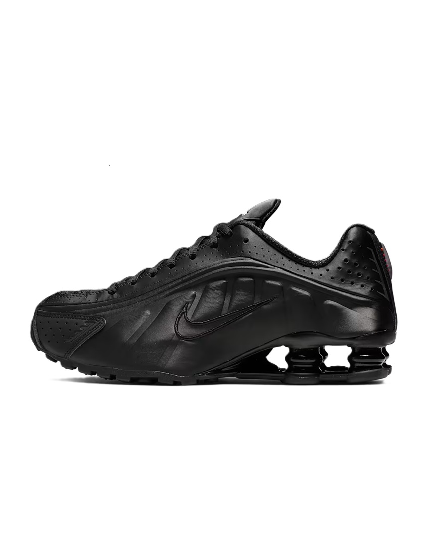 Nike Shox R4 Black/Black-Black-Max Orange (AR3565 004) - 6.5