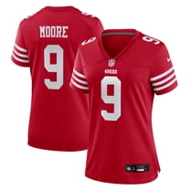 Women's Nike Skyy Moore  Scarlet San Francisco 49ers Team Game Jersey