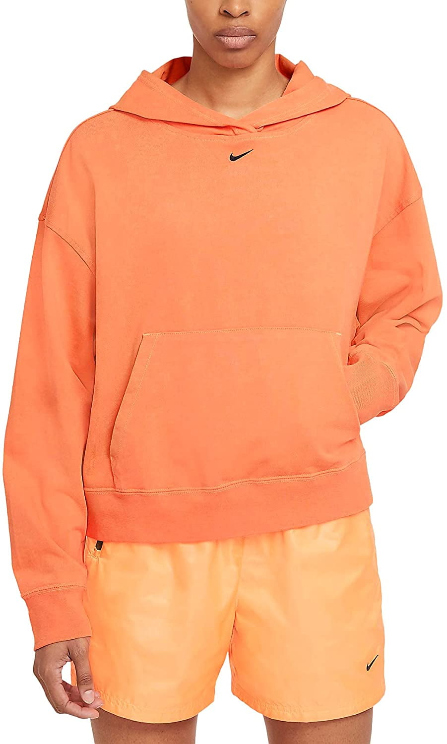 Nike orange hoodie women's hotsell