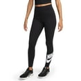 thumbnail image 1 of Women's Nike Sportswear Classics High-Waisted Graphic Leggings Color: Black Size: XX LARGE, 1 of 4