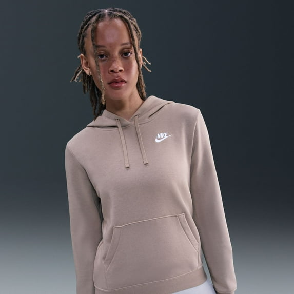 Women's Nike Sportswear Club Fleece Hoodie Color: Malt Size: XX LARGE