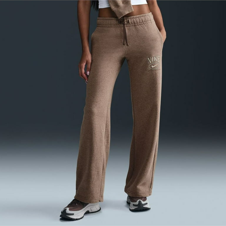 Women's Nike Sportswear Club Fleece Mid-Rise Graphic Wide-Leg