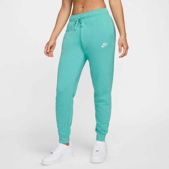 Women's Nike Sportswear Club Fleece Midrise Joggers Color: Green Frost Size: SMALL