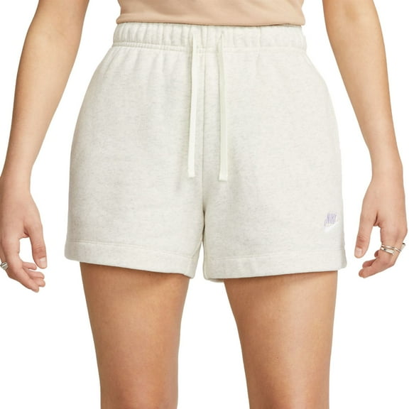 Women's Nike Sportswear Club Fleece Midrise Shorts Color: Oatmeal Heather Size: XX LARGE