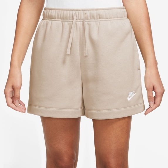Women's Nike Sportswear Club Fleece Midrise Shorts Color: Sand Size: X SMALL