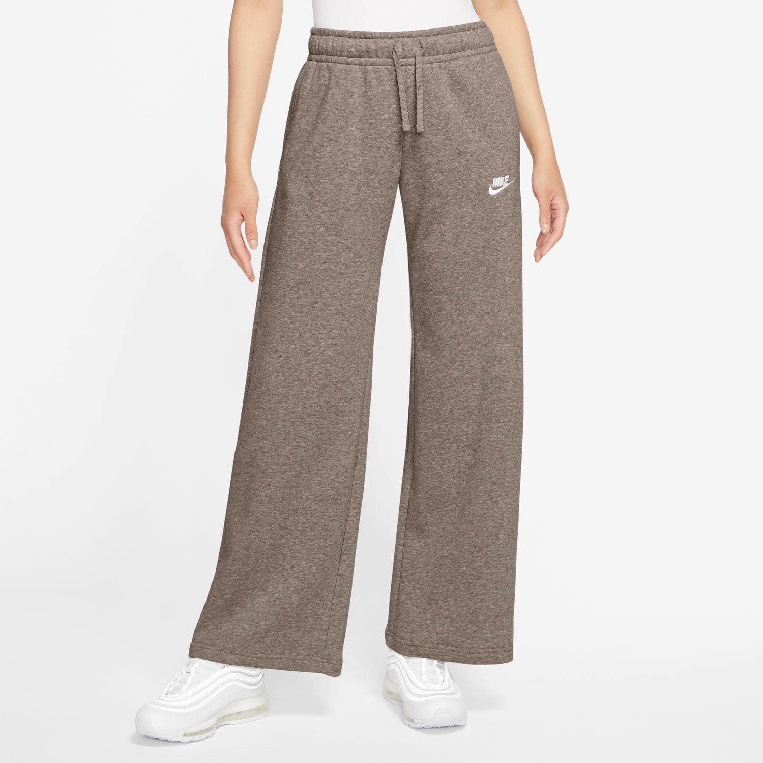 Women's Nike Sportswear Club Fleece Midrise Wide-Leg Pants Color