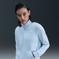 thumbnail image 1 of Women's Nike Sportswear Club Fleece Quarter-Zip Sweatshirt Color: Celestine Blue Size: X LARGE, 1 of 4