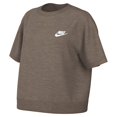 thumbnail image 1 of Women's Nike Sportswear Club Fleece Top Color: Mink Brown Heather Size: X LARGE, 1 of 4
