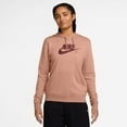 thumbnail image 1 of Women's Nike Sportswear Club Large Logo Fleece Hoodie Color: Rose Gold Size: XX LARGE, 1 of 4