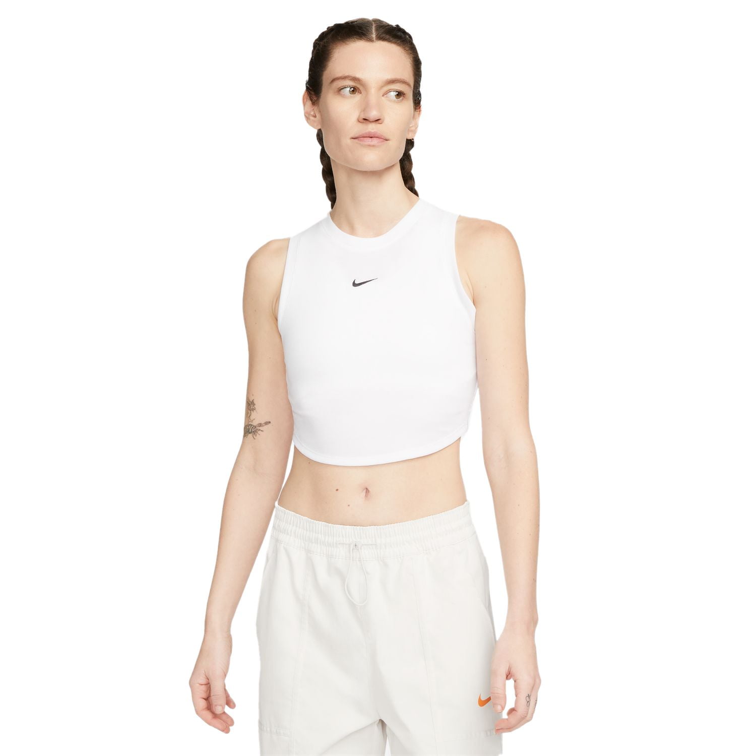 Women's Nike Sportswear Essentials Ribbed Cropped Tank Top Color