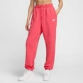 thumbnail image 1 of Women's Nike Sportswear Oversized Club Fleece Sweatpants Color: Aster Pink Size: LARGE, 1 of 4