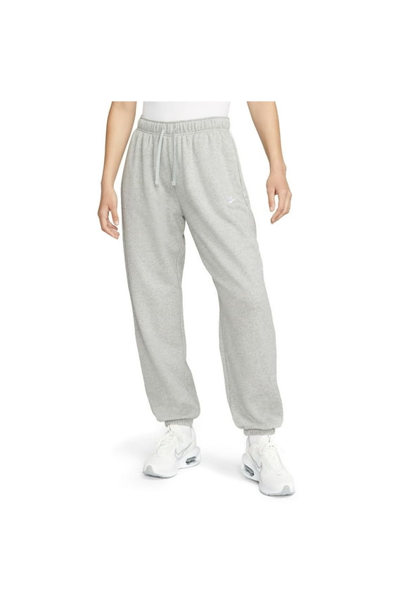 Women's Nike Sportswear Oversized Club Fleece Sweatpants Color: Gray Heather Size: X SMALL