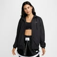 thumbnail image 1 of Women's Nike Sportswear UV Protection Loose Hooded Jacket Color: Black Size: LARGE, 1 of 4