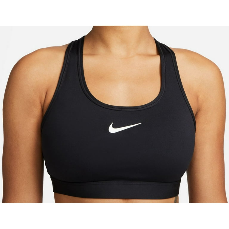 ナイキ レディース スポーツブラ Nike Women's Pro Swoosh Medium-Support Padded Sports Bra - Black Women's Nike Swoosh Medium Support Padded Sports Bra Color: Black