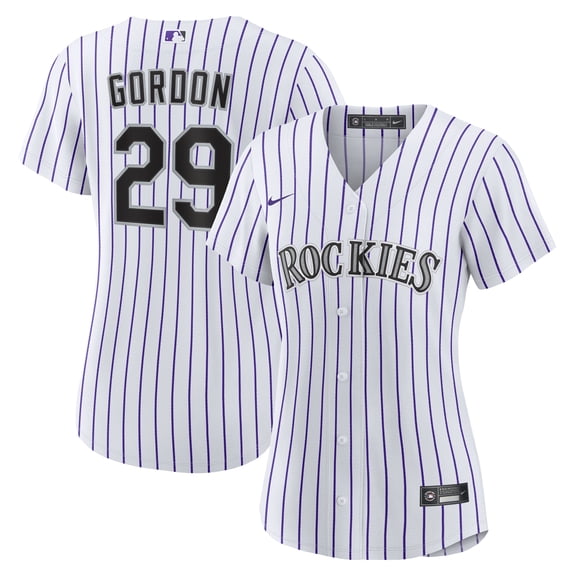 Women's Nike Tanner Gordon White Colorado Rockies Home Replica Jersey