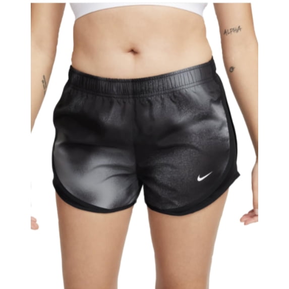 Nike Tempo Running Shorts Women XS Black Printed Elastic Waist Activewear SRT137