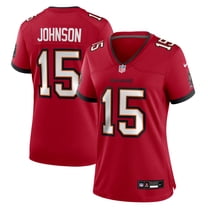 Women's Nike Tez Johnson  Red Tampa Bay Buccaneers Team Game Jersey