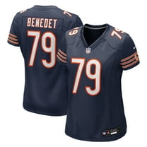 Women's Nike Theo Benedet  Navy Chicago Bears Team Game Jersey